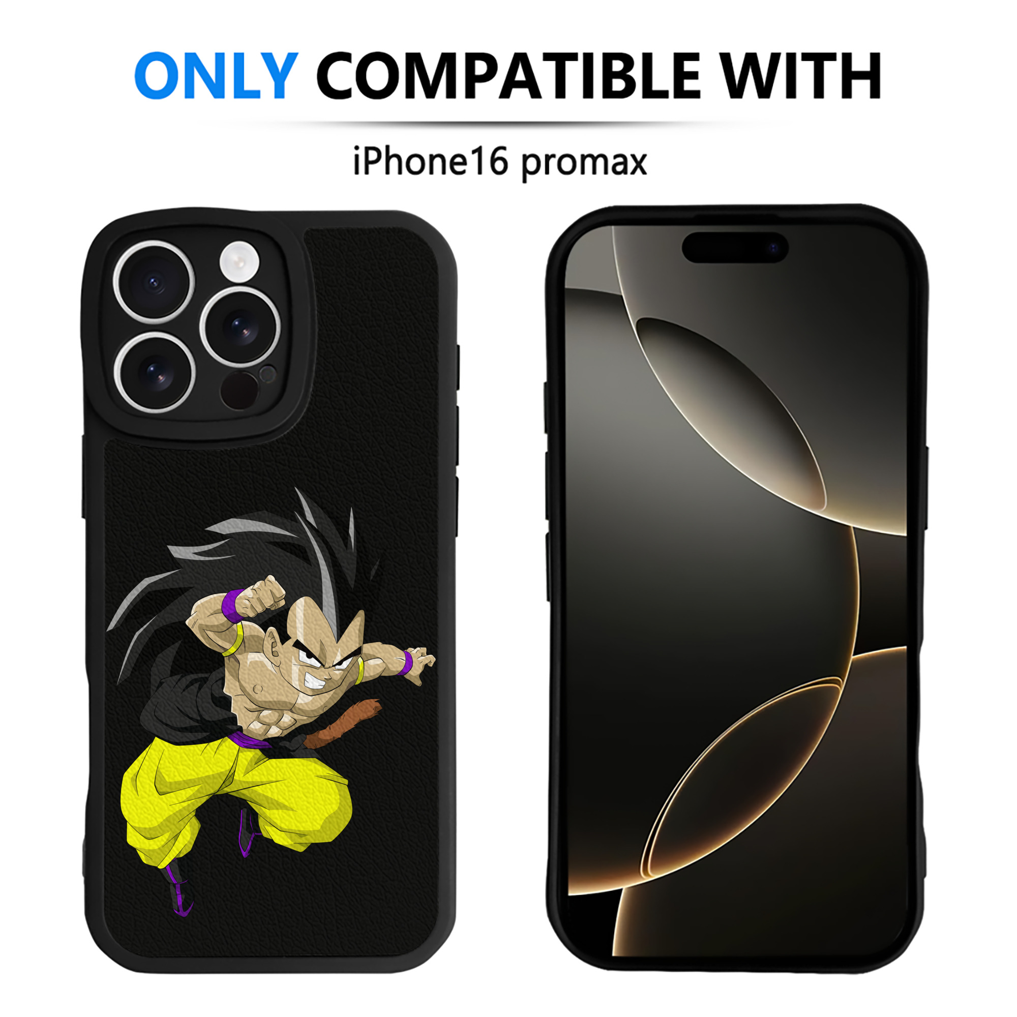 （画像用） ドラゴンボール ベジータ四世（Bejīta Yonsei）DRAGON BALL Vegeta IV 【iPhone 16シリーズ対応】シリコンスマホケース（レザー調） 材質：シリコン